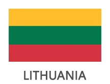 LITHUANIA FLAG Work In Lithuania 2025 3 Years