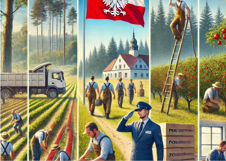 work-in-poland-2025-seasonal Polish orchard fruit picking seasonal worker
